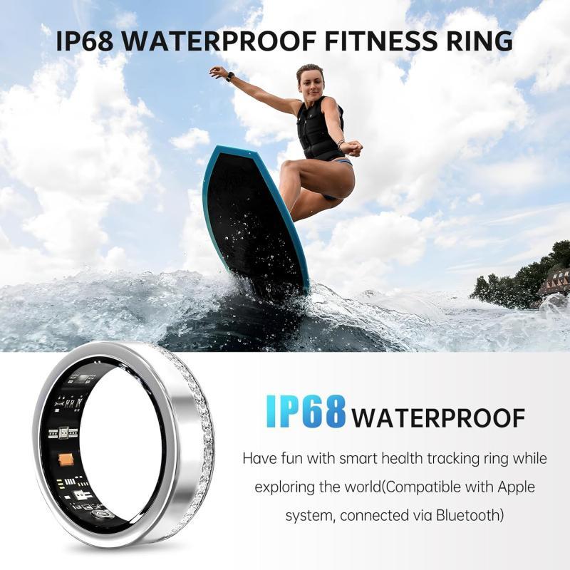 Smart Diamond Ring™ – Heart Rate & Sleep Tracker (2025 Edition) – [CloudStep™ Comfort Slides]