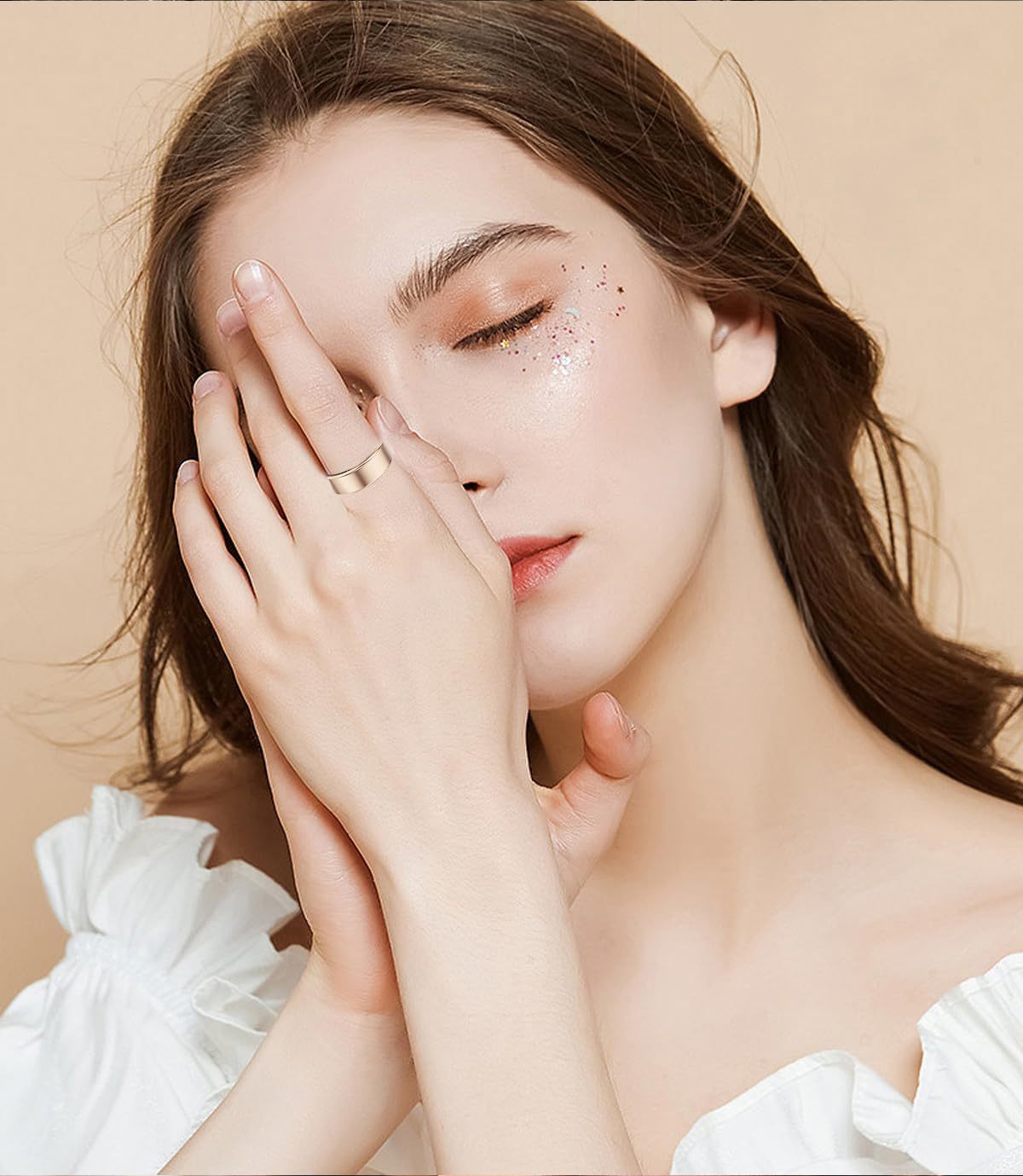 Smart Ring Health Tracker - Fitness Sleep Heart Rate Blood Oxygen Tracker Smart Ring For Men And Women,IP68 Waterproof Level Bluetooth Fitness Tracker Rings Family Care – [CloudStep™ Comfort Slides]