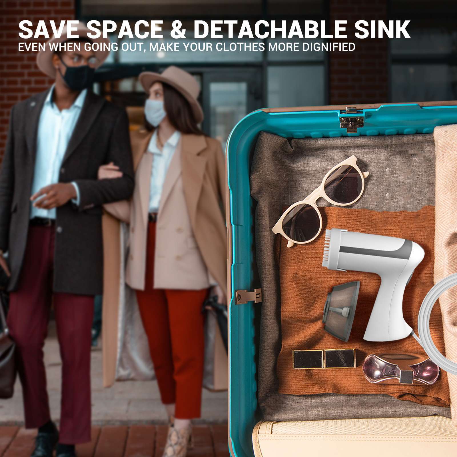 Clothes Steamer Compact And Efficient Suitable For Travel And Home Use For Clothes Cleaning And Ironing – [CloudStep™ Comfort Slides]