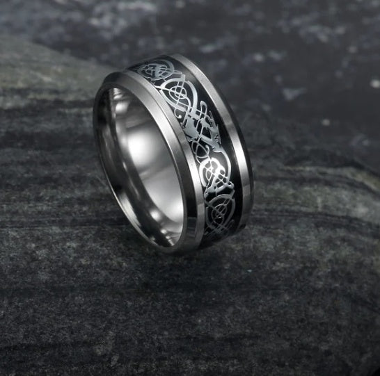 Asgard Crafted Basilisk Scale Wedding Ring – [CloudStep™ Comfort Slides]