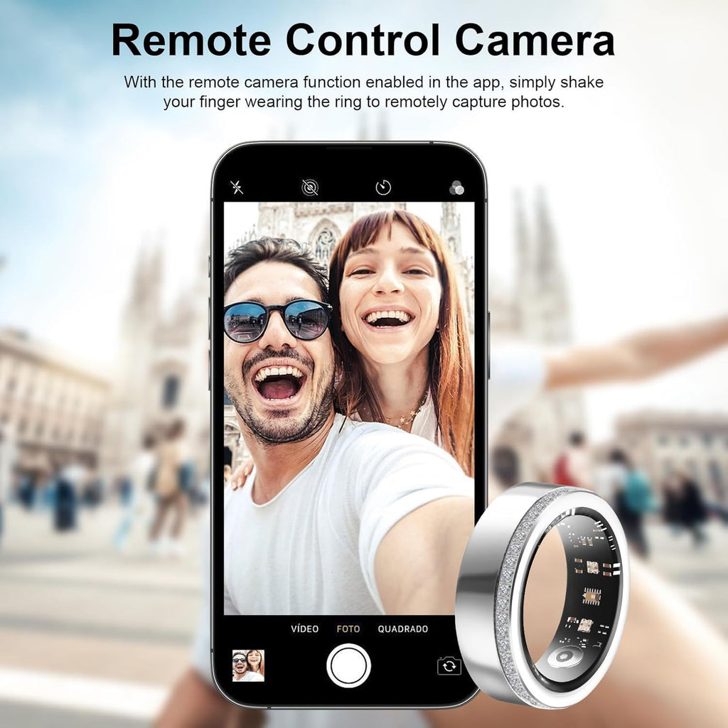 Smart Diamond Ring™ – Heart Rate & Sleep Tracker (2025 Edition) – [CloudStep™ Comfort Slides]