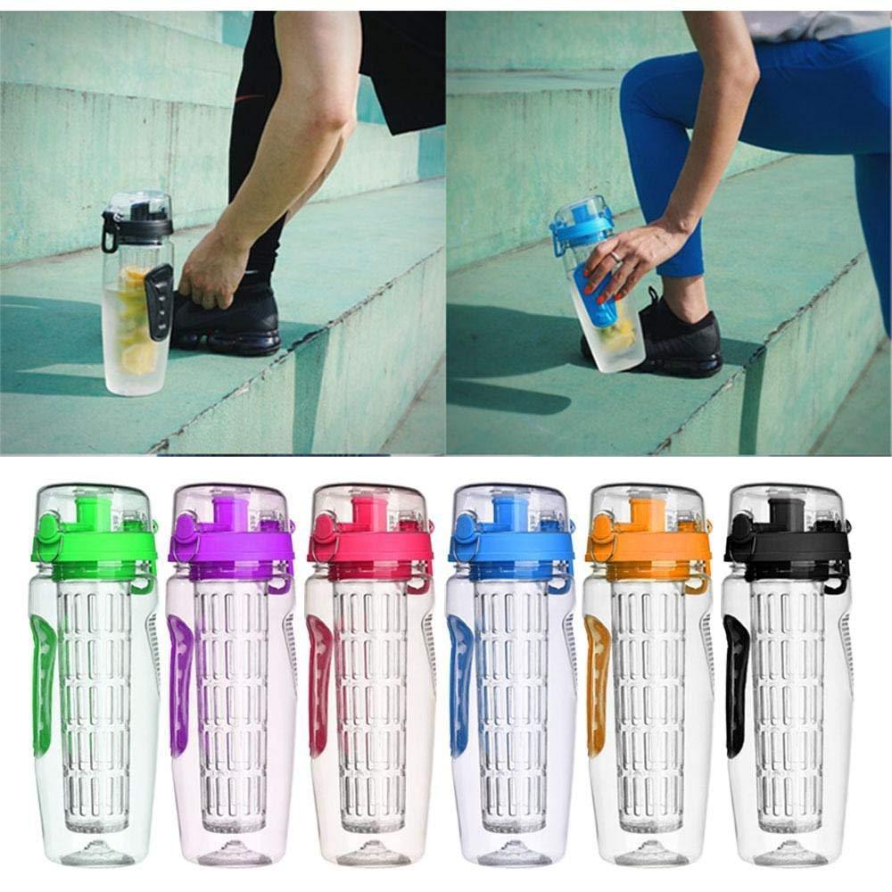 32Oz Fruit Infusing Infuser Water Bottle Water Fruit Bottle BPA Free Plastic Sport Fruit Infuser Water Bottles With Infuser Juice Shaker Drink Bottle Of Water – [CloudStep™ Comfort Slides]
